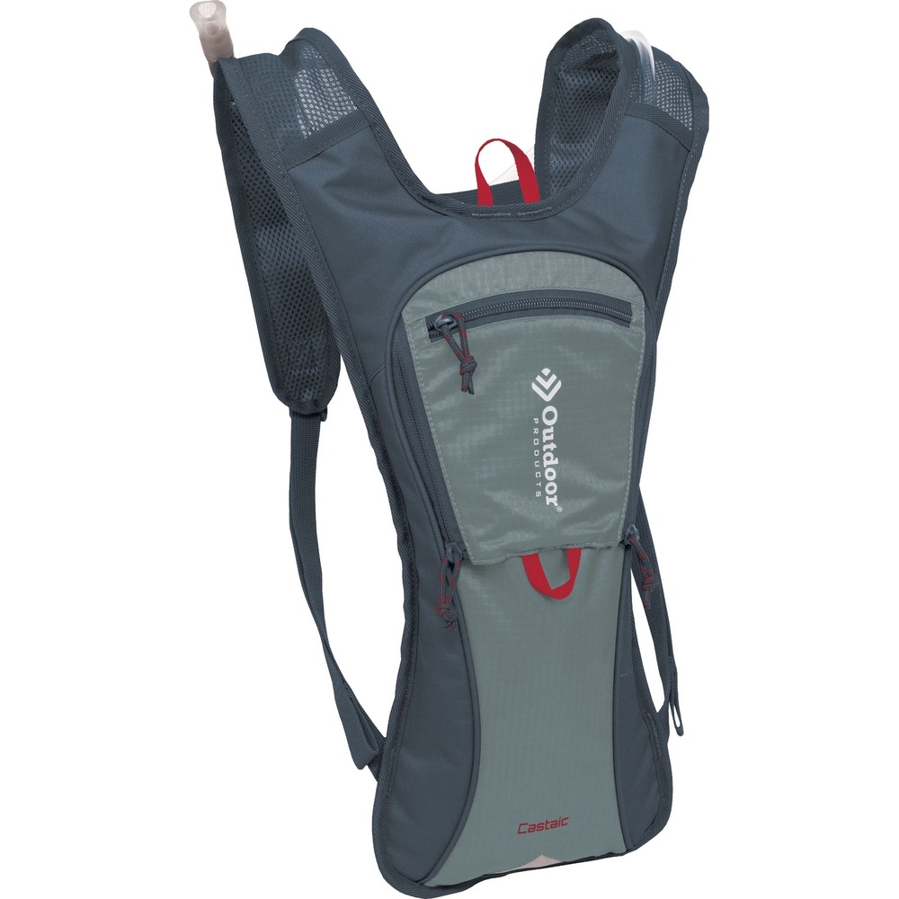 Outdoor Products Castaic Hydration Pack Backpack Gray Blue 2L Reservoir